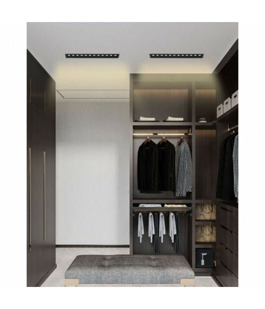 Faretto Led Incasso 24w Soffitto Moderno Nero Luce 6500k 4000k 3000k Spot         