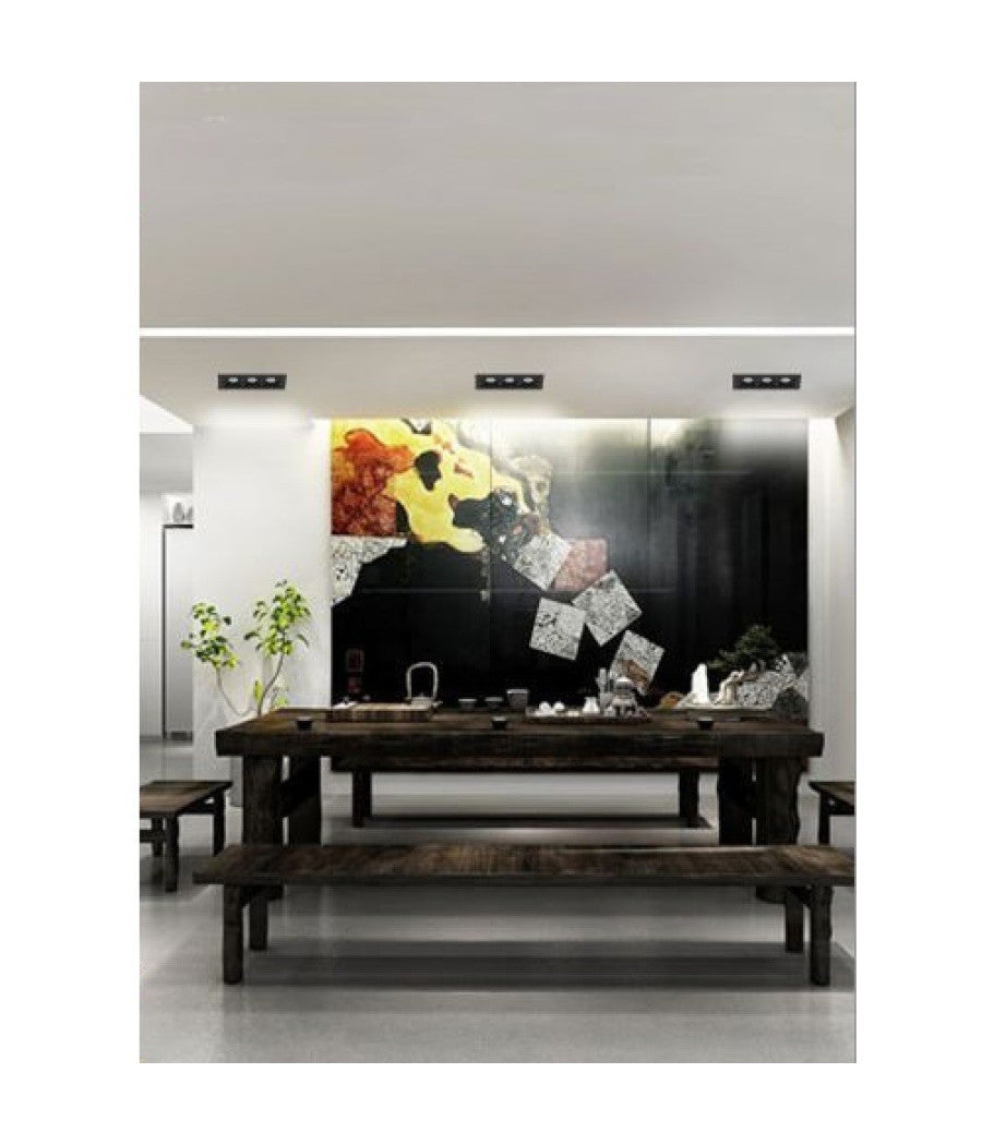 Faretto Led Incasso 6 W Soffitto Moderno Nero Luce 3000k 4000k 6500k Spot         