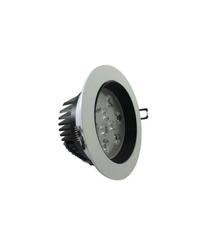 Faretto Led Incasso A Molla Con Alette 3 5 7 9 12 15 18 W Cornice Telaio Bianco  -bianco Freddo-9 Watt      