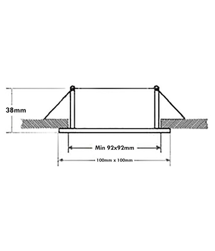 Faretto Led Incasso Quadrato Smart Alexa Google Lampada Gu10 5w Wifi Rgb Cct 9cm  Bianco       