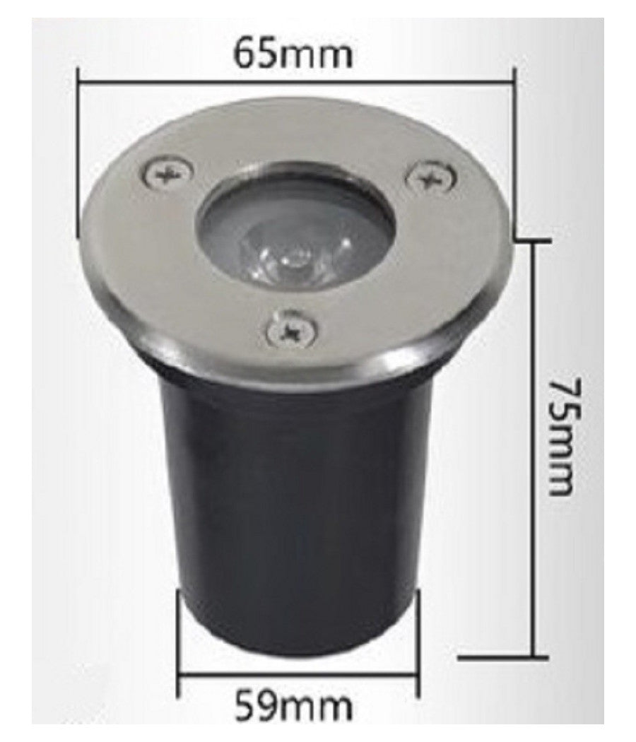 Faretto Led Incasso Segnapassi Calpestabile 1,5 W Luce 4000k 6500k 3000k Es07         