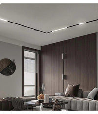 Faretto Led Lineare Per Binario Track Monofase 20 Watt Orientabile Cct Pst-57-3c  Nero       