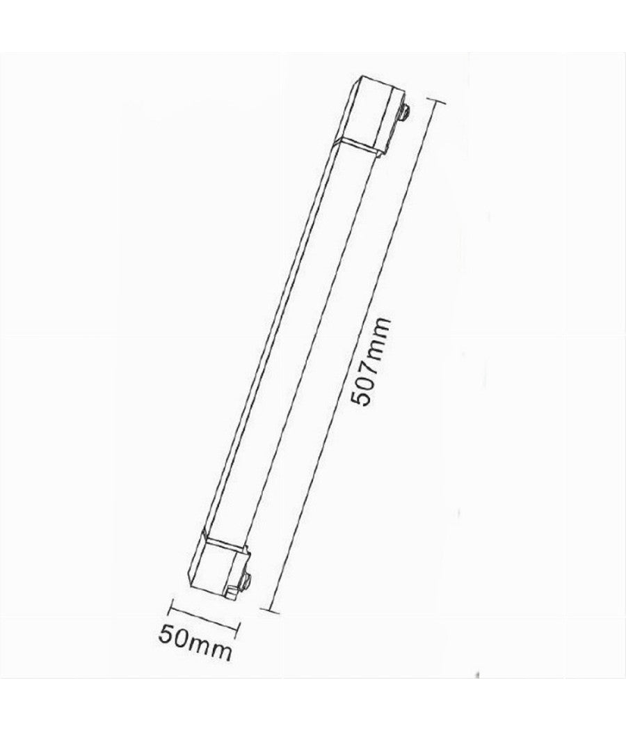 Faretto Led Lineare Per Binario Track Monofase 20 Watt Orientabile Cct Pst-57-3c  Nero       