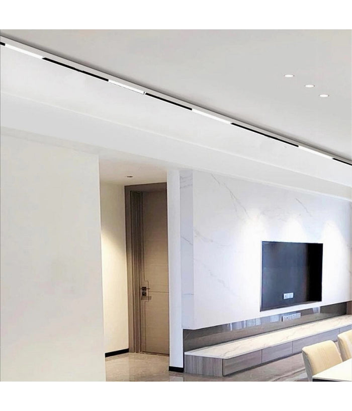 Faretto Led Lineare Per Binario Track Monofase 20 Watt Orientabile Cct Pst-57-3c  Bianco       