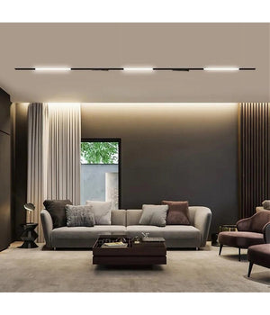 Faretto Led Lineare Per Binario Track Monofase 20 Watt Orientabile Cct Pst-57-3c  Nero       