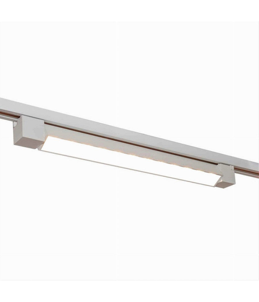 Faretto Led Lineare Per Binario Track Monofase 20 Watt Orientabile Cct Pst-57-3c         