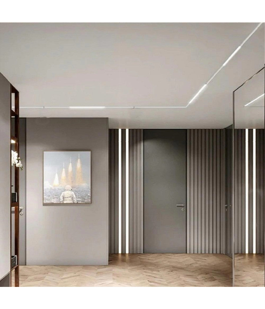 Faretto Led Lineare Per Binario Track Monofase 20 Watt Orientabile Cct Pst-57-3c  Bianco       