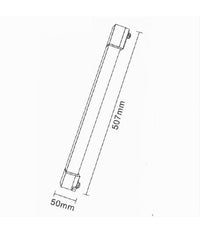Faretto Led Lineare Per Binario Track Monofase 20 Watt Orientabile Cct Pst-57-3c  Bianco       