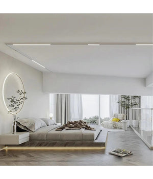 Faretto Led Lineare Per Binario Track Monofase 20 Watt Orientabile Cct Pst-57-3c  Bianco       