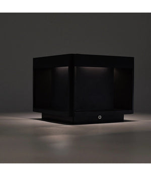 Faretto Led Pannello Solare Cubo Applique Parete Segnapasso Terra Cct Ip65 Qw-3c         