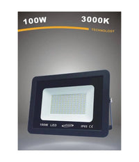 Faretto Led Proiettore Da Esterno 100w Nero Ip65 Luce 6500k 4000k 3000k         