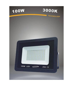 Faretto Led Proiettore Da Esterno 100w Nero Ip65 Luce 6500k 4000k 3000k         