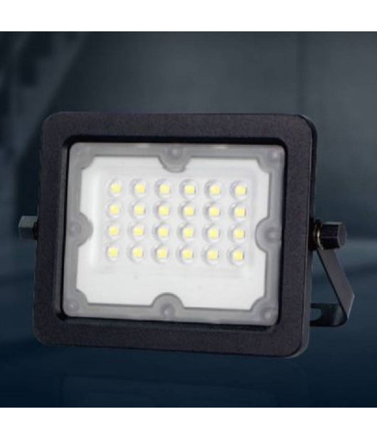 Faretto Led Proiettore Slim Esterno Nero 20w Ip65 Luce 4000k 6500k 3000k Fs20w-n  -bianco Freddo      -