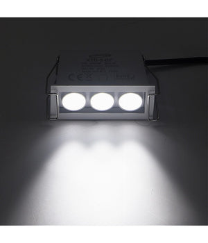 Faretto Led Rettangolare Da Incasso 6watt Luce 3000k 6000k 4000k Moderno Xtd-3-b         