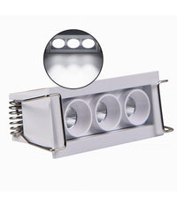 Faretto Led Rettangolare Da Incasso 6watt Luce 3000k 6000k 4000k Moderno Xtd-3-b         