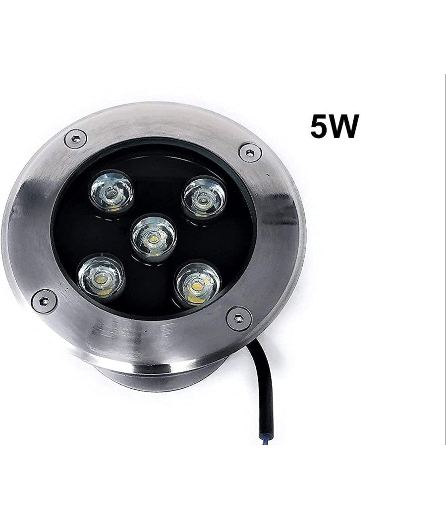 Faretto Led Segnapassi Watt Giardino Ip65 Calpestabile Per Esterno Impermeabile  -bianco Freddo-5 Watt      