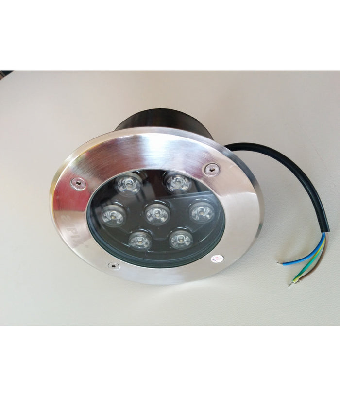 Faretto Led Segnapasso Segnapassi Calpestabile Esterno Ip68 7w Luce Calda Fredda  -bianco Caldo      -