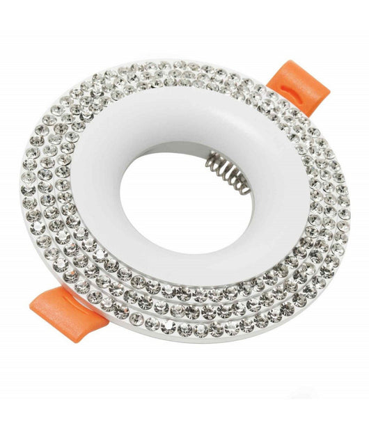 Faretto Led Smart Incasso Tondo Brillantini Gu10 Wifi Rgb Cct Alexa Google 65mm         