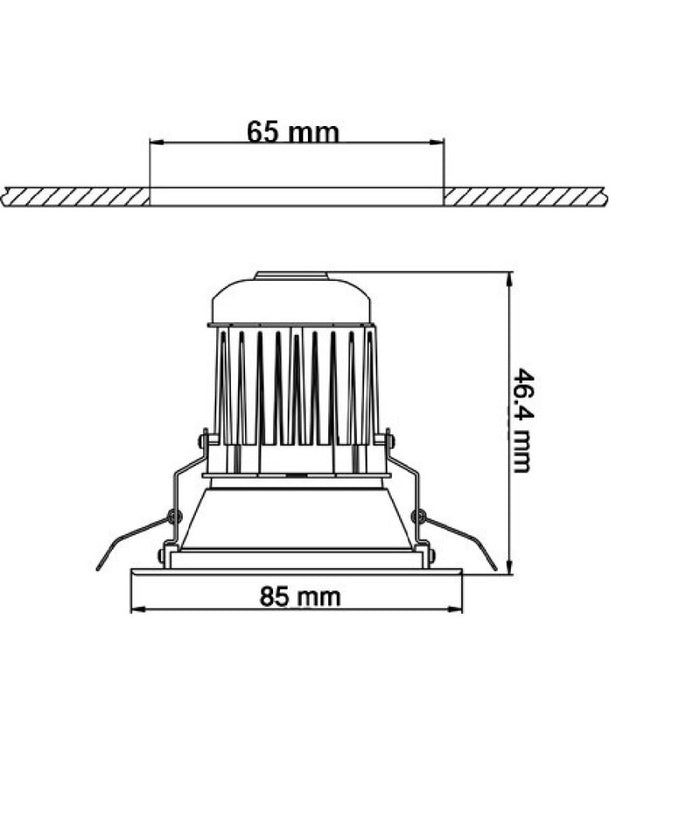 Faretto Led Spot Da Incasso 3w Lampada Da Soffitto Down Light Led Freddo Caldo  -bianco Caldo      -