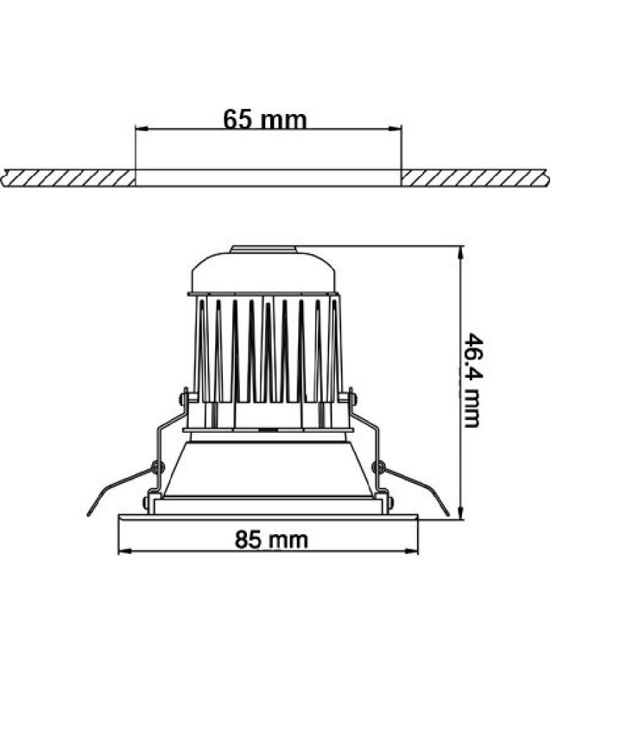 Faretto Led Spot Da Incasso 3w Lampada Da Soffitto Down Light Led Freddo Caldo         