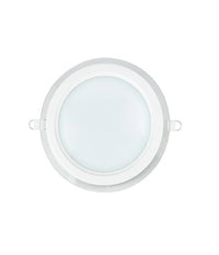 Faretto Led Tondo Da Incasso Bianco In Vetro Trasparente Da 12w Luce Bianco         