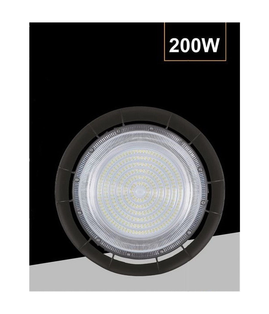 Faretto Led Ufo Lampada A Sospensione 200 Watt Ip65 Luce Naturale 4000k He-200w         