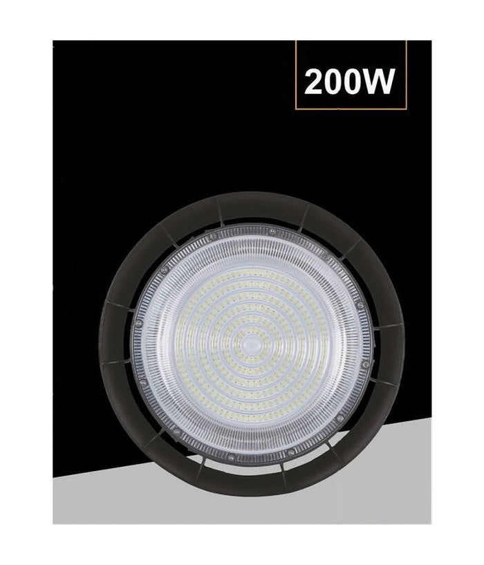 Faretto Led Ufo Lampada A Sospensione 200 Watt Ip65 Luce Naturale 4000k He-200w         