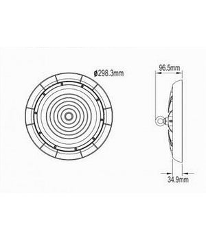 Faretto Led Ufo Lampada A Sospensione 200 Watt Ip65 Luce Naturale 4000k He-200w         