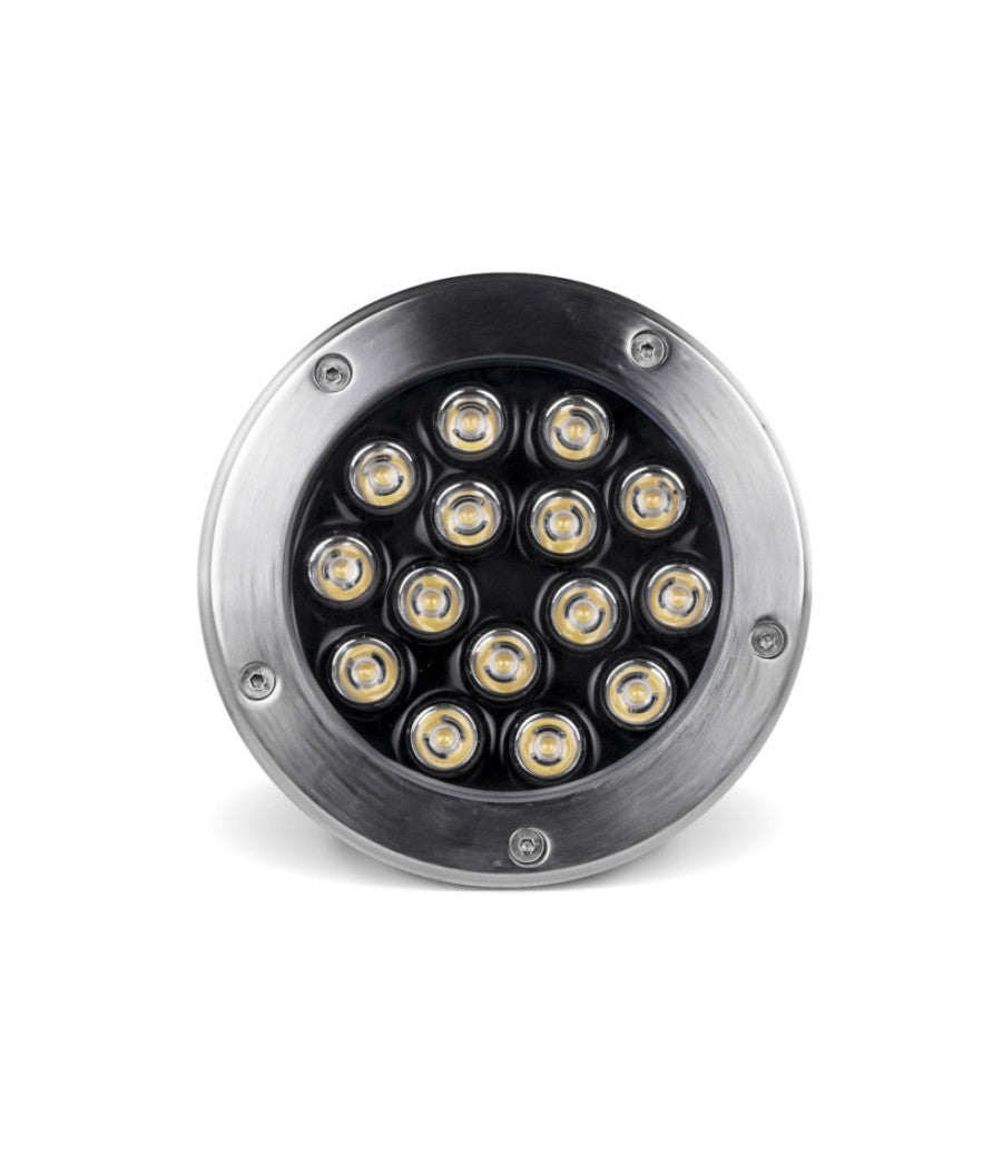 Trade Shop - Faretto Led Wisdom 15w 1350lm Segnapasso Calpestabile Incasso Per Esterni Ip65 - -bianco Caldo      -