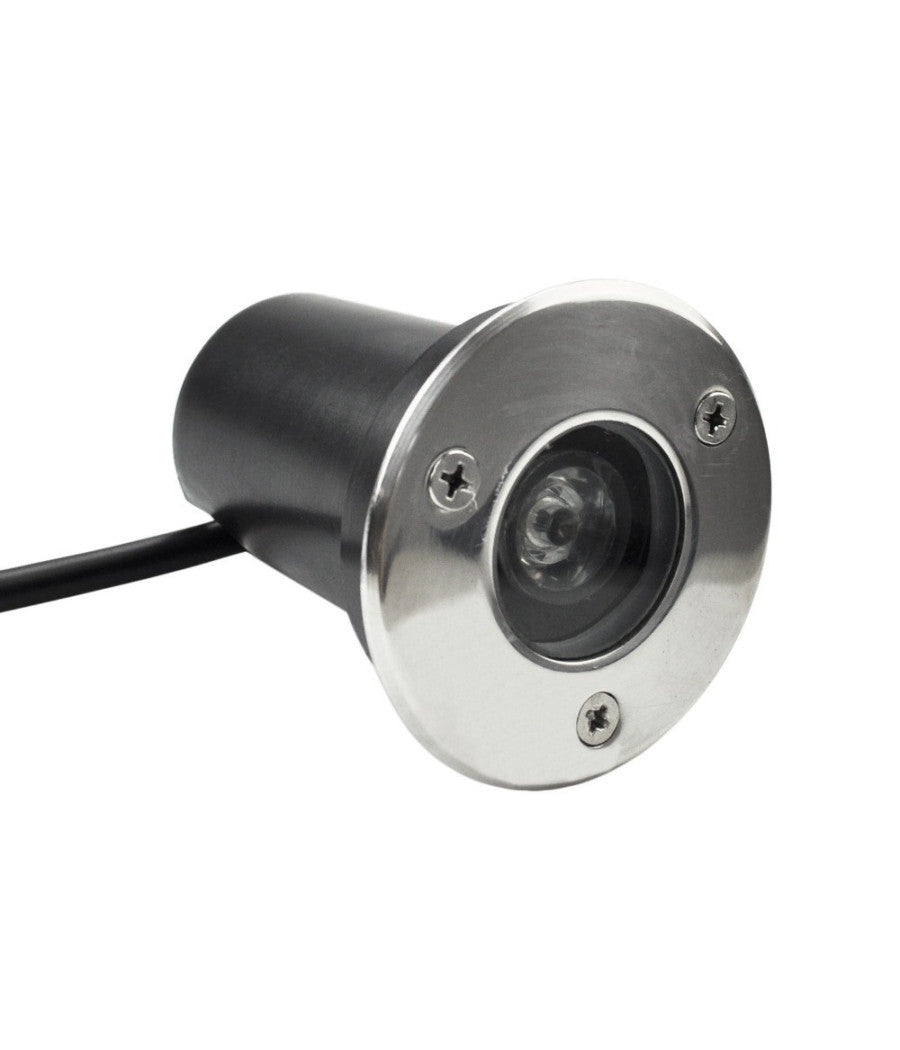 Faretto Led Wisdom 1w 90lm Segnapasso Calpestabile Da Incasso Per Esterni Ip65         