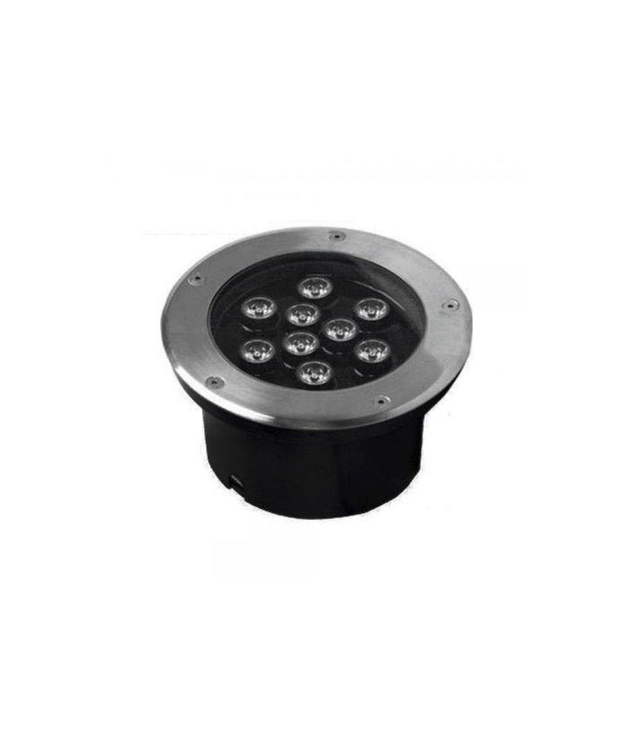 Faretto Led Wisdom 9w 810lm Segnapasso Calpestabile Da Incasso Per Esterni Ip65  -bianco Freddo      -