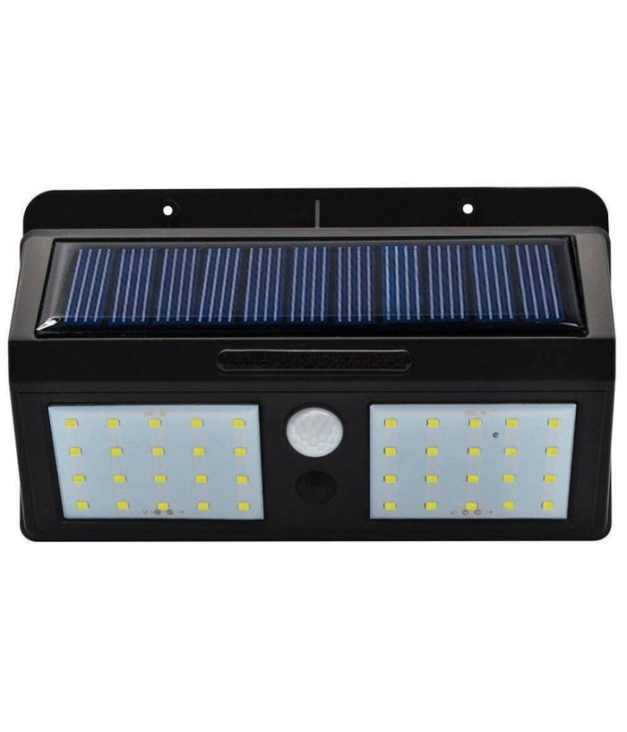 Faretto Luce 40 Led Pannello Solare Ricaricabile Sensore Di Movimento         