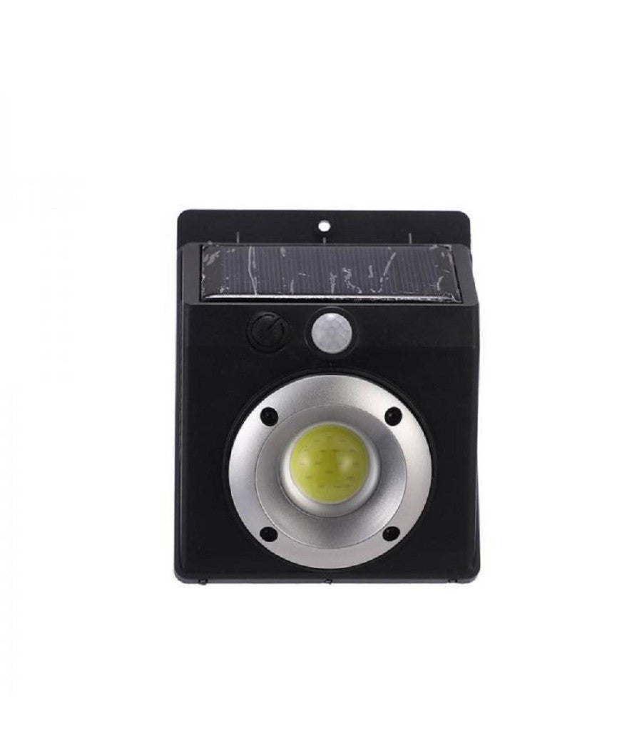 Faretto Luce Led Cob Pannello Solare Ricaricabile Sensore Di Movimento Pir         