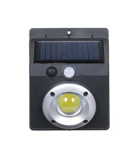 Faretto Luce Led Cob Pannello Solare Ricaricabile Sensore Di Movimento Pir         
