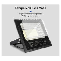 Trade Shop - Faretto Luce Solare Con Pannello Fotovoltaico 300 W Ip65 Impermeabile Telecomando -        