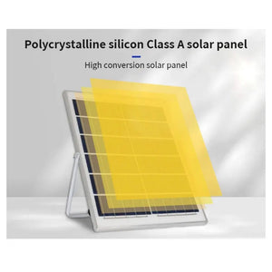 Trade Shop - Faretto Luce Solare Con Pannello Fotovoltaico 300 W Ip65 Impermeabile Telecomando -        