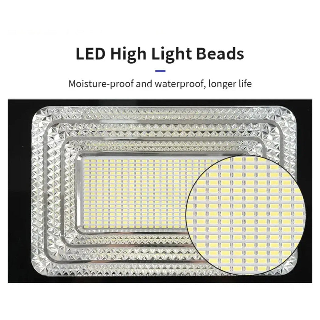 Trade Shop - Faretto Luce Solare Con Pannello Fotovoltaico 300 W Ip65 Impermeabile Telecomando -        