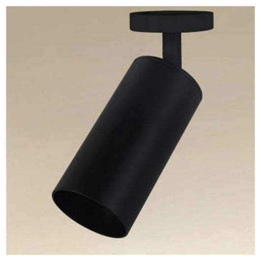 Trade Shop - Faretto Nero Attacco Gu10 Applique A Cilindro Soffitto Parete Per Interni Ip20 00700         