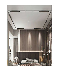 Faretto Orientabile Binario 12w 6 Led Bianco Nero Luce 6500k 4000k 3000k Pst-27         