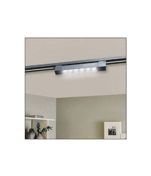 Faretto Orientabile Binario 12w 6 Led Bianco Nero Luce 6500k 4000k 3000k Pst-27  Nero-bianco Freddo      -