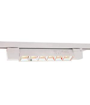 Faretto Orientabile Binario 12w 6 Led Bianco Nero Luce 6500k 4000k 3000k Pst-27         