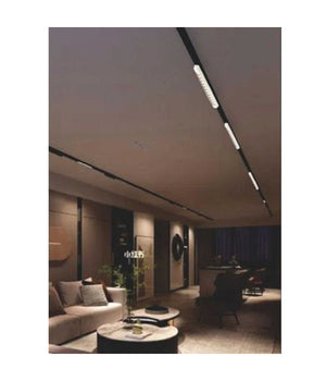 Faretto Orientabile Binario 26 W 12led Bianco Nero Luce 3000k 6500k 4000k Pst-47  Bianco-bianco Freddo      -