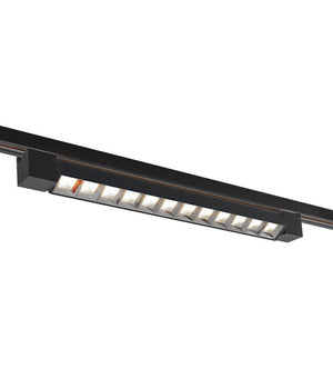 Faretto Orientabile Binario 26 W 12led Bianco Nero Luce 3000k 6500k 4000k Pst-47  Nero-bianco Naturale      -