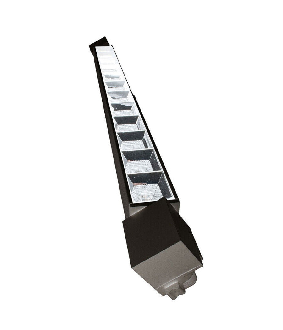 Faretto Orientabile Binario 26 W 12led Bianco Nero Luce 3000k 6500k 4000k Pst-47  Nero-bianco Freddo      -