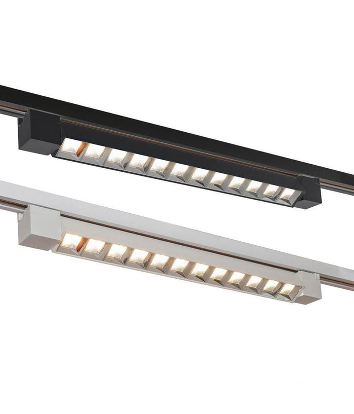 Faretto Orientabile Binario 26 W 12led Bianco Nero Luce 3000k 6500k 4000k Pst-47         