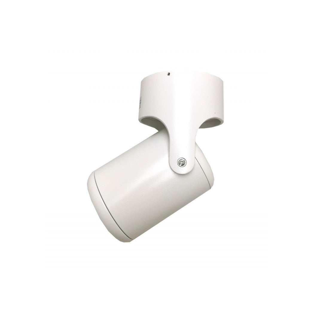 Trade Shop - Faretto Orientabile Track Spotlight 15w Bianco Supporto Muro Soffitto Luce 3000k 86159         