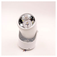 Trade Shop - Faretto Orientabile Track Spotlight 15w Bianco Supporto Muro Soffitto Luce 6000k 86135         