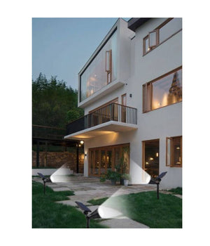 Faretto Picchetto Pannello Solare 3watt Faro Crepuscolare Luce 6500k 3000k So-gd         