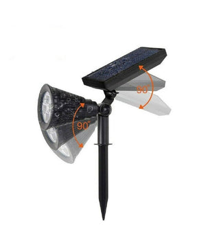 Faretto Picchetto Pannello Solare 3watt Faro Crepuscolare Luce 6500k 3000k So-gd         