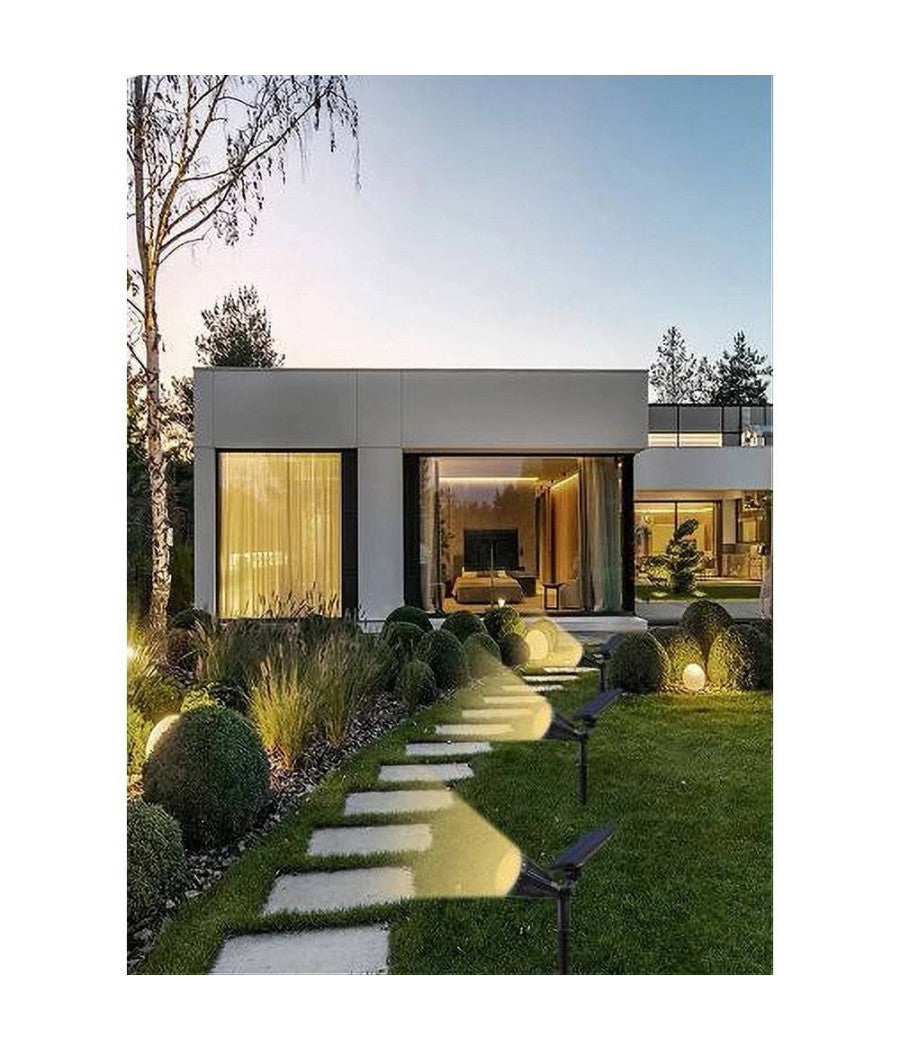 Faretto Picchetto Pannello Solare 3watt Faro Crepuscolare Luce 6500k 3000k So-gd  -bianco Caldo      -